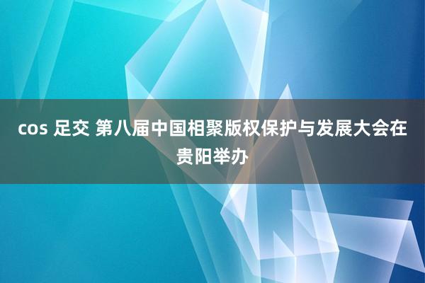 cos 足交 第八届中国相聚版权保护与发展大会在贵阳举办
